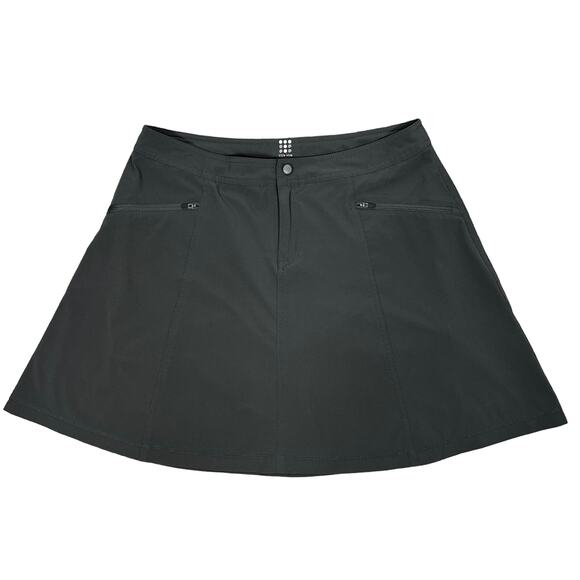 Title Nine Swingtastic Golf Skort Sz 8 Gray Pickleball Tennis Minimalist Stretch - Picture 1 of 9